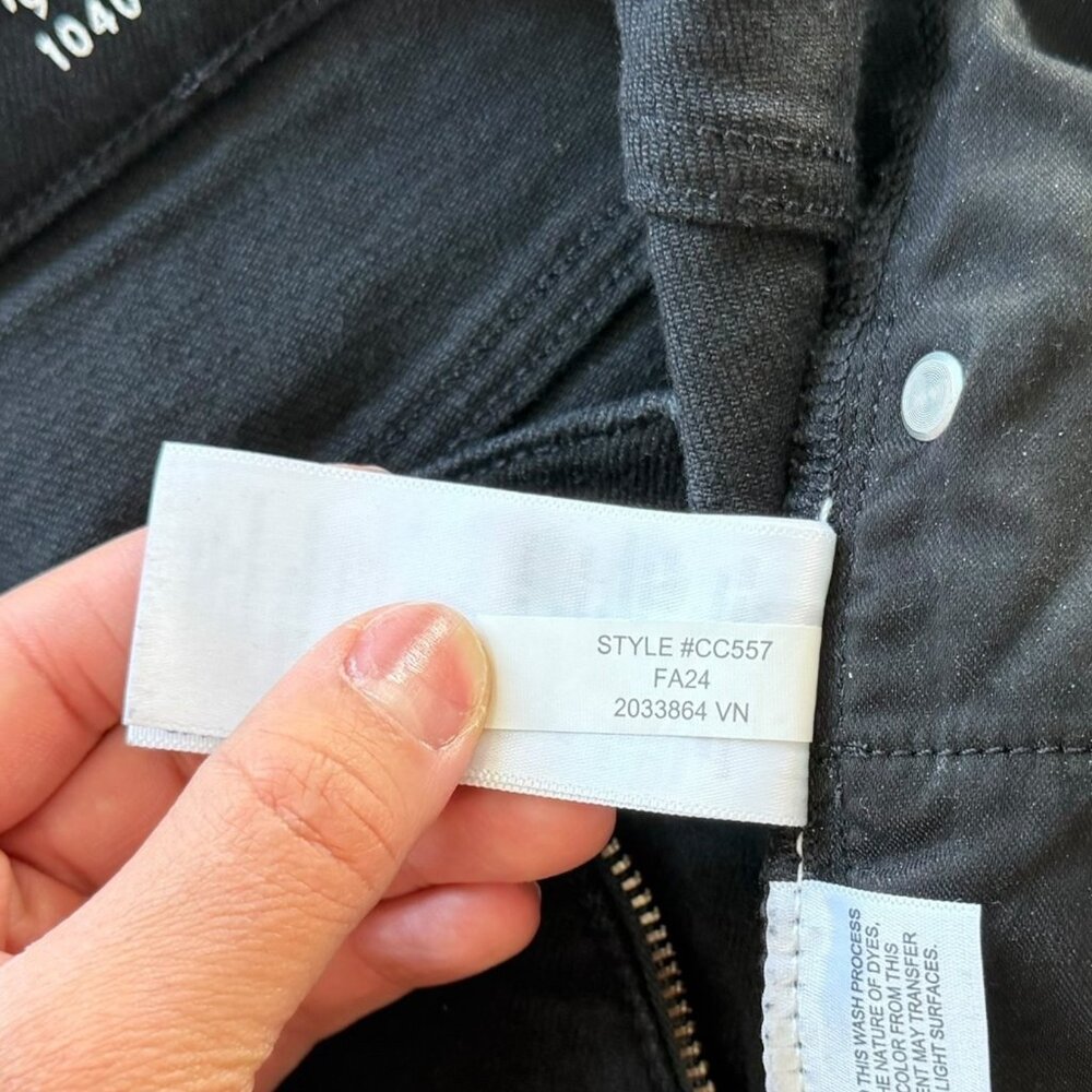 J‎ Crew Womens 96 Denim Trouser Wide Leg Jeans Black 29 Minimalist Stretch - Picture 7 of 7
